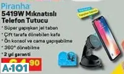 PİRANHA MIKNATISLI TELEFON TUTUCU